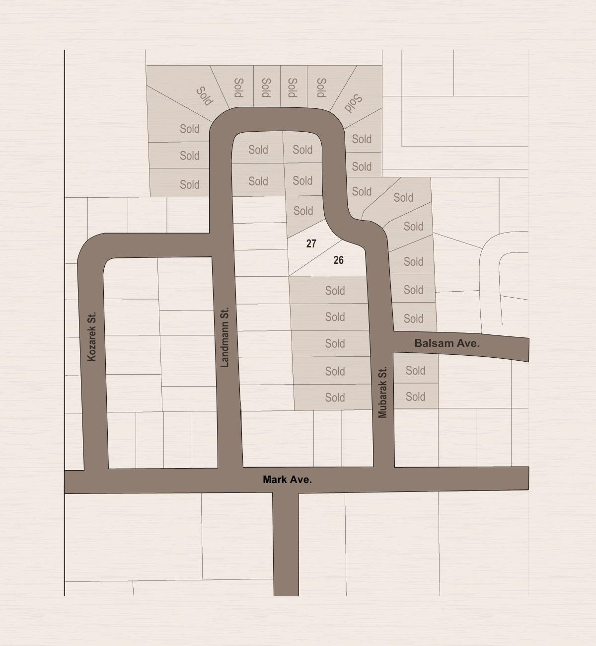 Hillcrest Estates Large Map