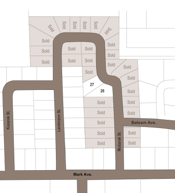 Hillcrest Estates Map - Tomah Lumber Real Estate Development